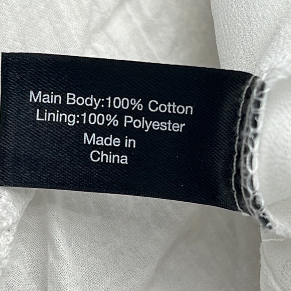 Lane Bryant White Crochet Off Shoulder Lined Boho Peasant Top Women’s 18/20 - Picture 7 of 11